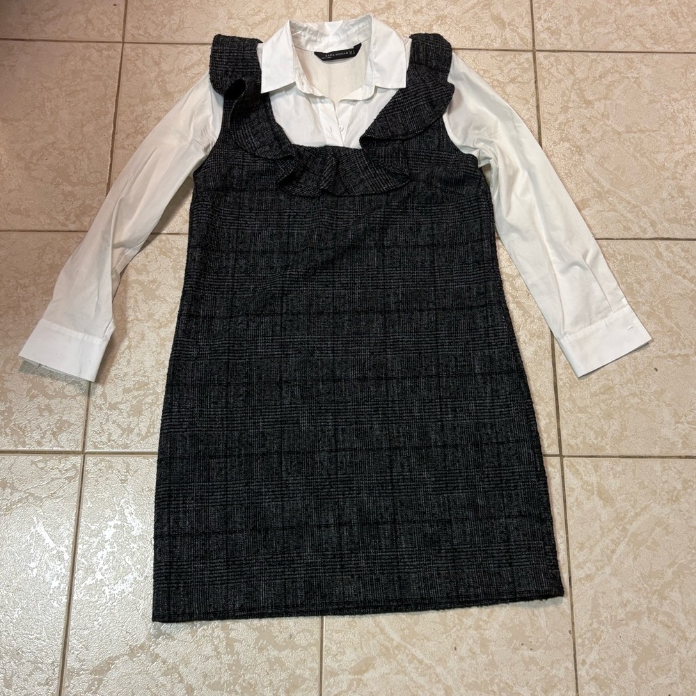 Zara White Collared Shirt